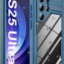 Ezanmull for Samsung Galaxy S25 Ultra Waterproof Case, with Built-in Screen Protector Dustproof Shockproof Full Body Underwater Protective Phone Case Cover for Samsung Galaxy S25 Ultra 5G 6.9" (Blue)