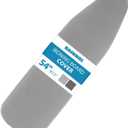 RAINHOL Ironing Board Cover and Pad 15x54, Full Size Extra Thick Padded Iron Board Cover with Aluminum Coated, Non Stick Stain and Scorch Resistant, Elastic Edge, Standard Size, Grey