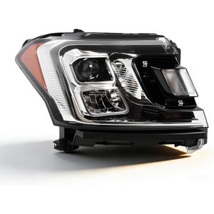 Passenger Side alogen Headlight Assembly Compatible with Expedition XLT Limitated 2018 2019 2020 w/Bulbs Right Headlamp JL1Z-13008-K