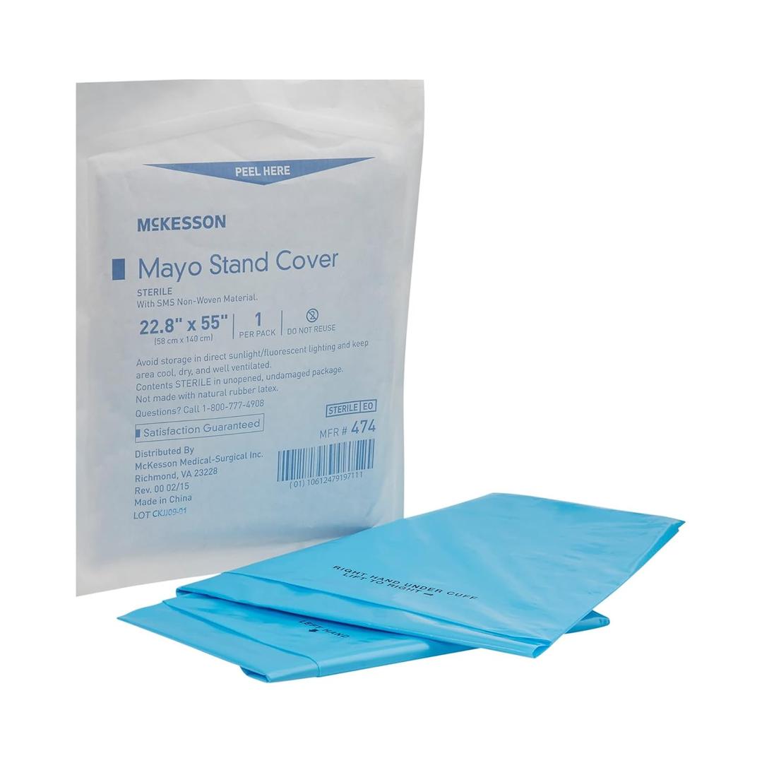 McKenson Select Mayo Stand Cover Blue 22.8 X 55.5 Inch 16-474 - 30 Count