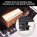 Poly Mailers - 100 Pcs 10"x13" Large Mailing Envelopes, Self-Adhesive Plastic Envelopes, Strong Tear-Resistant Packaging Bags, Poly Shipping Bags for Clothes, Accessories, & More (Black)