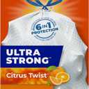 Hefty Ultra Strong Tall Kitchen Trash Bags, Citrus Twist Scent, 13 Gallon, 40 Count