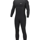 Hevto Men Wetsuits 3/2mm Neoprene Wet Suit Back Front Zip in Cold Water for Surfing Swimming Diving, L