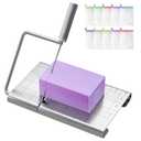 Soap Cutter Kit for Soap Making - Equipped with 10PCS Mesh Soap Bags Set,Stainless Steel Soap Slicer Machine with Scale | Soap Cutting Tool Professional for DIY Handmade Soap and Candle,Bar Soap Pouch