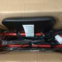 Drive Medical 10257RD-1 4 Wheel Rollator Walker With Seat, Steel Rolling Walker, Height Adjustable, 7.5" Wheels, Removable Back Support, 300 Pound Weight Capacity, Red