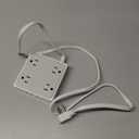 TESSAN 900J Surge Protector Power Strip, 4 Widely Spaced Outlets with 1 Ft Flat Plug Extension Cord, Small Charging Station for Home, Office, Dorm Room and Work from Home, Gray