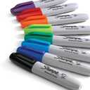Sharpie Permanent Chisel Tip Marker Set, Poster Markers for Wood, Plastic, and More, 8 Count