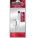Wireless Gear Sync & Charge Cable White 6ft