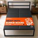 Heavy Duty Bunkie Board Full Size (54x75) - Under Bed Support, Black