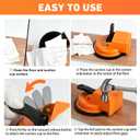 Floor Gap Fixer Tool, Heavy Duty Floor Gap Fixer Tool, Enhanced Vacuum Suction Cup, Professional Grade Gap Closer for Laminate, Wood, Vinyl & Tile Flooring (Black)
