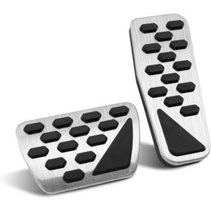 Car Foot Accelerator Pedal Cover Compatible for Jeep Wrangler JL/JLU 2018-2025, Compatible for Jeep Gladiator JT 2020-2025 Accessories Gas Brake Pedal Cover Cap Interior Parts