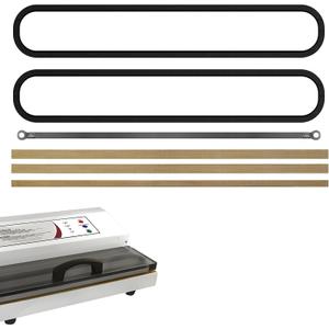 Maintenance Kit compatible with Weston Pro2100, Pro2200, Pro2300 Vacuum Sealers  Includes 2 Rubber Seals, 3 PTFE Covers, and Heat Wire