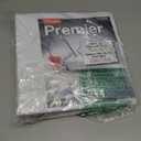 Cardinal 3 Ring Binder, 2 Inch Premier Easy Open Binder, ONE-Touch Locking Slant-D Rings, 565-Sheet Capacity, ClearVue Cover, PVC-Free, White (10320)