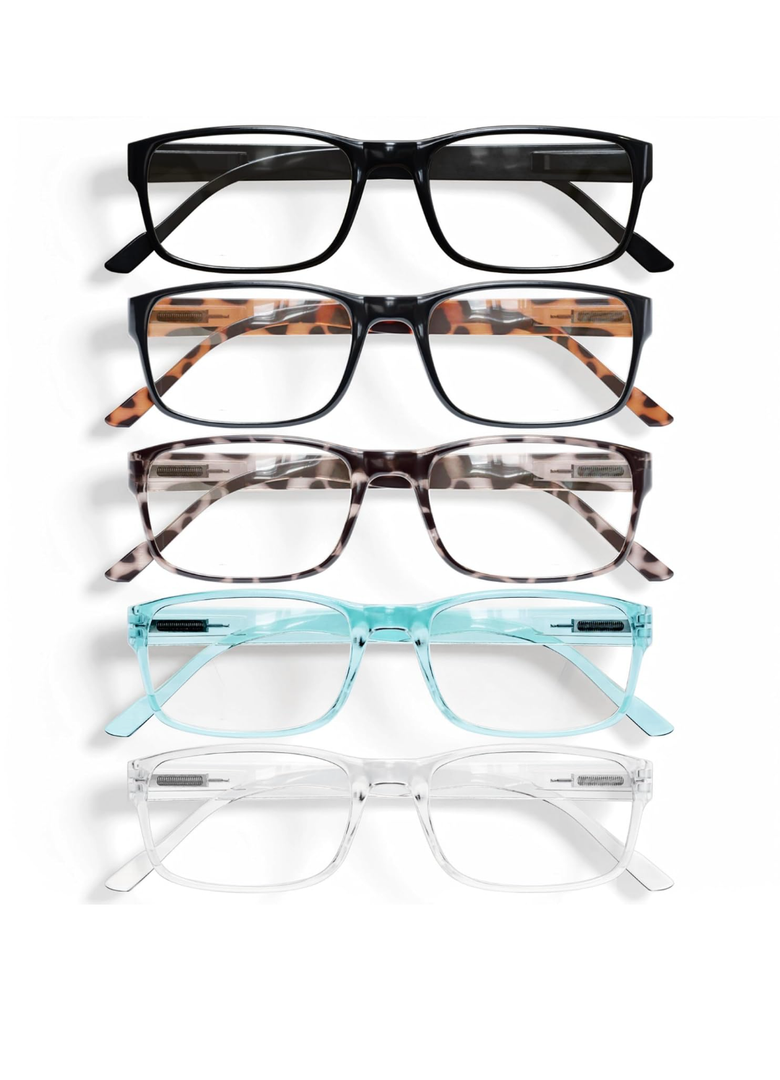 Gaoye Professional Reading Glasses for All Day - Computer Readers with Blue Light Protection - Value Pack, +2.0