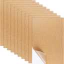 10 PCS Self-Adhesive Cork Sheets, 0.03 Inches Thick Small Board Roll Tiles Fabric Corks for Coasters, Wall, Wedding Party, DIY Crafts Decorations (11.698.26 Inches) (11.8x8.26 in)