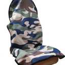 Car Seat Cover Protector Front Seats,for Gym Workout,Running,Swimming,Beach and Hiking,Waterproof Sweat Towel Bucket Seat Covers for Cars SUV Trucks (Camouflage, 1Pcs)