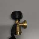 DOZYANT Propane Tank Gauge Level Indicator Leak Detector Gas Pressure Meter Universal for RV Camper, Cylinder, BBQ Gas Grill, Heater and More Appliances-Type 1 Connection