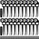 20 Pack 12W Dimmable LED Landscape Lights, IP67 Waterproof Landscape Lighting with Remote 2700K-6500K Color Adjustable, 12V-24V Low Voltage Outdoor Spotlights for Garden Pathway Yard Patio