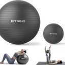 Fitmind Yoga Ball Set-55cm&25cm (Black)
