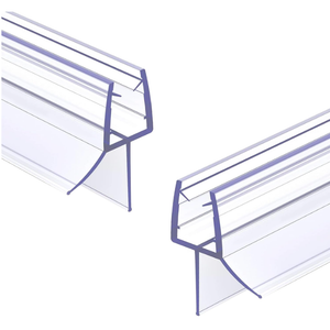 2 Pack Shower Door Bottom Seal 3/8" x 36" Glass Door Seal Strip