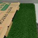 LOOBANI Large Dog Grass Pad with Tray - 35x23in Dog Litter Box with 2 Artificial Grass Patch + 2 Washable Pee Pads - Quickly Absorbency Indoor Outdoor Potty for Patio Balcony Apartment Use