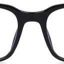 Jcerki Myopia Glasses -4.00 Nearsighted Distance Black Frame Unisex
