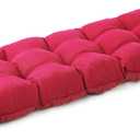 Outdoor Bench Cushion, 59x18x5 Inch, Waterproof Bench Cushion for Outdoor/Indoor Furniture, Tufted Patio Bench Seat Cushion, Fade Resistant Outdoor Cushions for Porch Swing Couch, Burgundy