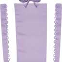BENECREAT 3PCS Satin Corset Set, Zipper Replacement, Mauve Lace Webbing, Adjustable Back for DIY Handmade Wedding Gown Accessory Material