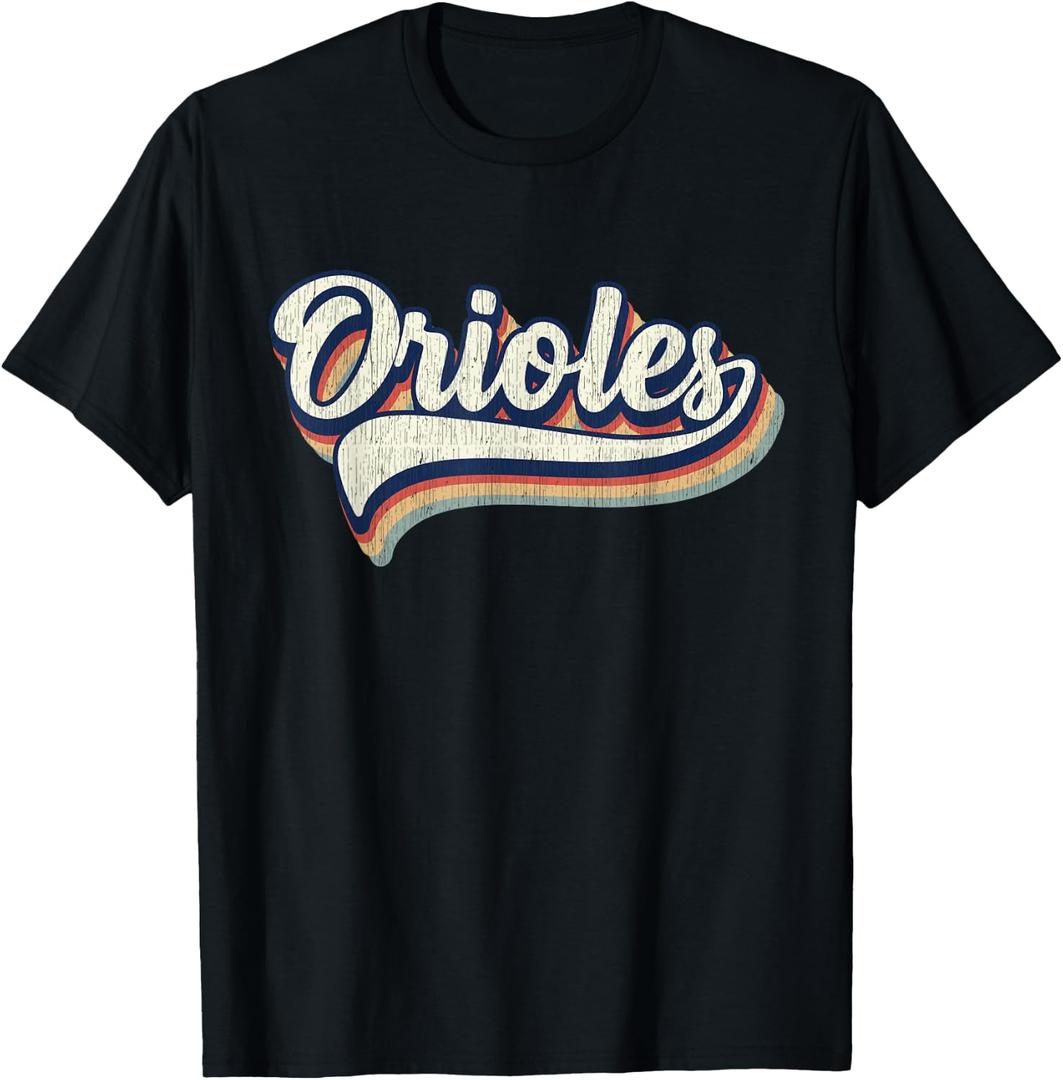 Classic Vintage Retro Gprahic Orioles T-Shirt, S