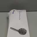 Shower Head With Handheld 7 Settings High Pressure, Built-in Power Wash to Clear Tub, Tile & Pets, 5" High Powerful Hand Held Rain Showerhead with Stainless Steel Hose and Adjustable Bracket (Nickel)