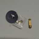 Bathtub Drain Stopper, Durable Metal Lift-and-Turn Tub Stopper, 2 Threading Adaptor 3/8 Inch and 5/16 Inch, Chrome