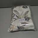 MYSKY HOME Floral Curtains Linen Style Curtains 84 Inch Length Semi Sheer Light Filtering Drapes for Living Room Bedroom Floral Printing Window Treatment Grommet 2 Panels,Brown and Natural