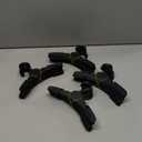 48 Pcs Dog Clothes Hangers 7 Inch Wide Non-Slip Plastic Pet Clothes Hangers Pet Clothing Holder Coat Hanger for Small Dog Cat Puppy Chihuahuas (Black)