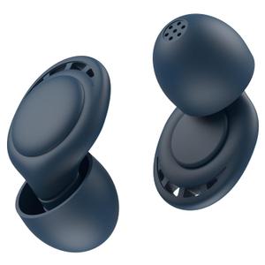 Ear Plugs for Sleeping Noise Reduction, Beinkap Reusable Earplugs Hearing Protection for Focus, Study, Work  6 Pair Eartips in S/M/L  Flexible Silicone Soft  35dB Noise Cancelling - Blue