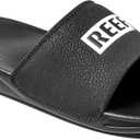REEF Men's One Slide Sandal, (12, Reef Black/White)