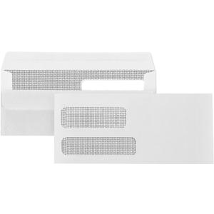 500 No. 9 Flip and Seal Double Window Security Envelopes - Designed for Quickbooks Invoices and Business Statements with Self Seal Flip Press and Seal Flap -Number 9 Size 3 7/8 Inch X 8 7/8 Inch