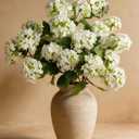 Hydrangea Artificial Flowers - 6 Pcs 26" Long Stem Faux Blooms for Spring & Summer Home Decor, 18 Full Realistic Heads, Kitchen, Dining, Party, Office, Living Room Accent