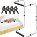 Blanket Lifter for Feet, Height Adjustable Non-Slip Blanket Lifters for Foot of Bed, Aluminum Alloy Blanket Support for Foot Knee Toes Leg Ankle Post Surgery Recovery, 4 Clips Included