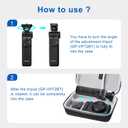 XANAD Travel Case for Sony ZV-1F / ZV-1 / ZV-1 II Digital Camera with Vlogger Accessory Kit Tripod (GP-VPT2 BT) and Microphone,Mesh Pocket for USB Battery Charger(Grey)