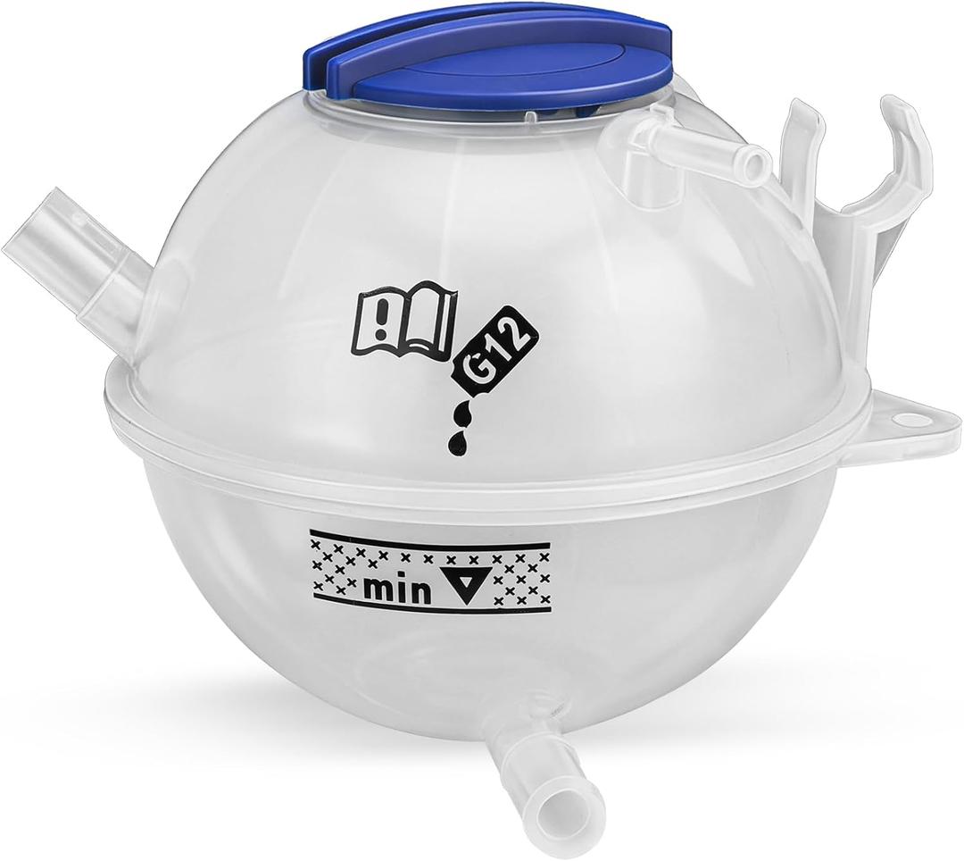 603-253 Engine Coolant Reservoir Expansion Tank with Cap for AUDI A3 Q3 TT RS3/ VW Jetta Passat Golf Beetle CC Eos Tiguan Rabbit
