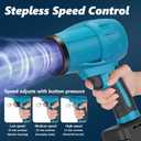 Cordless Leaf Blower, Portable Handheld Electric Turbo Jet Blower with Adjustable Speed, 2 x 4.0Ah Batteries for Lawn Care, Patio Cleaning, Blowing Leaves, Lightweight and Powerful Dust Cleaner