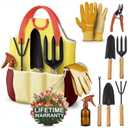 10 Pcs Gardening Tool Set for Women  All-in-One Garden Tools Set with Handy Tote Bag, Ergonomic Design & Rust-Resistant Steel  Gardening Tools for Women for Easy Garden Care & Gifts for Plant Lovers