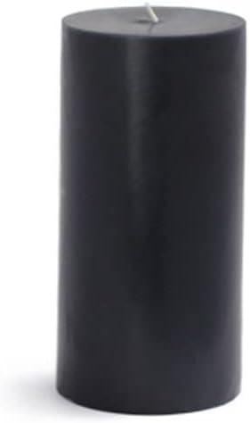 3 x 6 in. Pillar Candle, Black