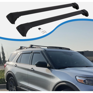 Car Roof Mounts Roof Rack Rail Cross Bars For 2020-2024 Ford Explorer Cargo Carrier Accessories