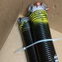 Pair of 2" Garage Door Torsion Springs Set with Non-Slip Winding Bars & Gloves, High Precision Electrophoresis Oil-Free Black Coated for Replacement, MIN 16,000 Cycles (0.207x 2" x 24'')