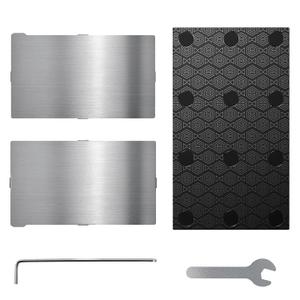 Upgraded Resin 3D Printer Magnetic Printing Platform, 2PCS Flexible Spring Steel Building Plate and 1PCS Steel Base Platform Compatible with ELEGOO Saturn 4 / Saturn 4 Ultra 3D Printer, 224x129mm