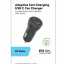 Cell Candy Adaptive Fast Charging USB-C car Charger for any USB-C devices 20 Watts