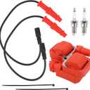 Dokili Ignition Coil W/Spark Plug Wire for Polaris Sportsman 850 2012-2024 Scrambler 850 2013-2023 4010425 4014007 4013328 4013327 3022438
