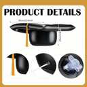 Xuhal 2026 Graduation Car Decoration 23'' Large Inflatable Grad Cap Car Decor Congrats Grad Letter 2026 PVC Inflatable Cap for Senior High School Collage Graduation Parade Party Decor(Black, Gold)