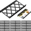 Yalikop 24 Pcs Trading Card Risers for Display Case Acrylic Display Risers for Cardshow Vendor Sport Card Board Game (Hollow)